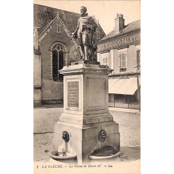 ABAO 72 - Sarthe [72] La Flèche - La Statue de Henri IV.