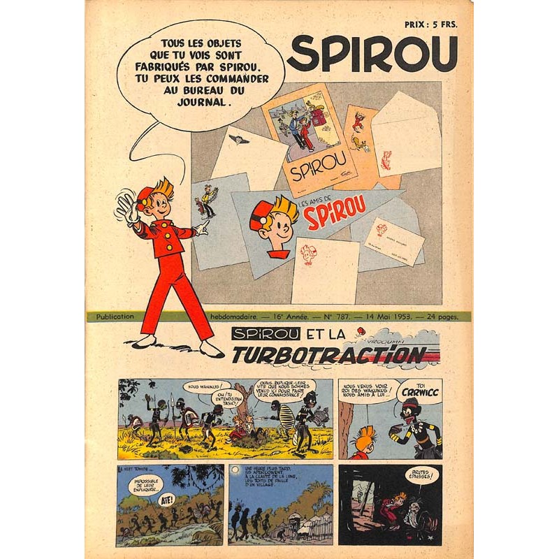 ABAO Fascicules Spirou 1953/05/14 n°787