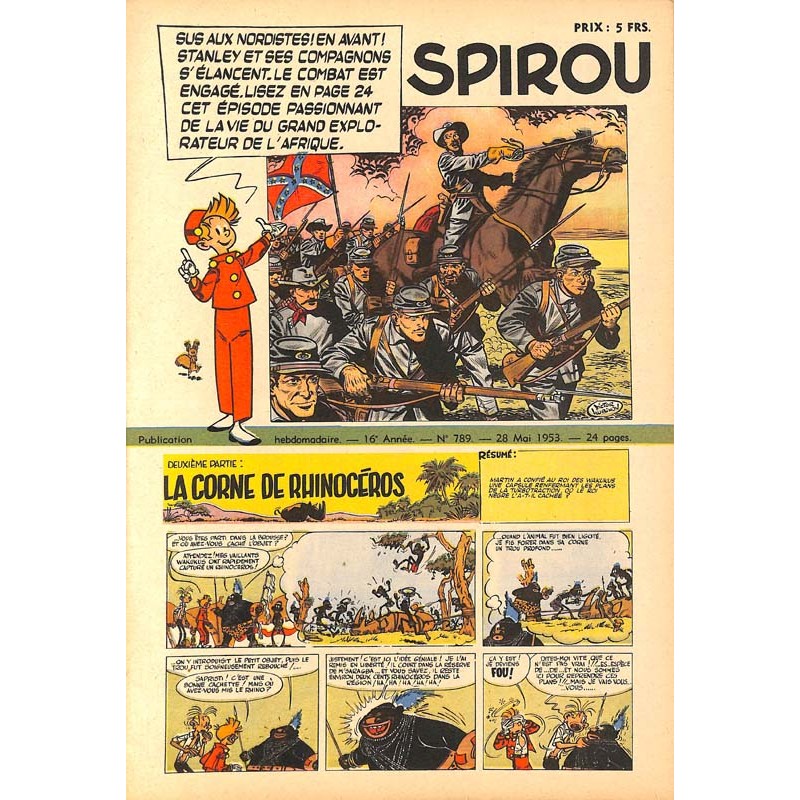ABAO Fascicules Spirou 1953/05/28 n°789