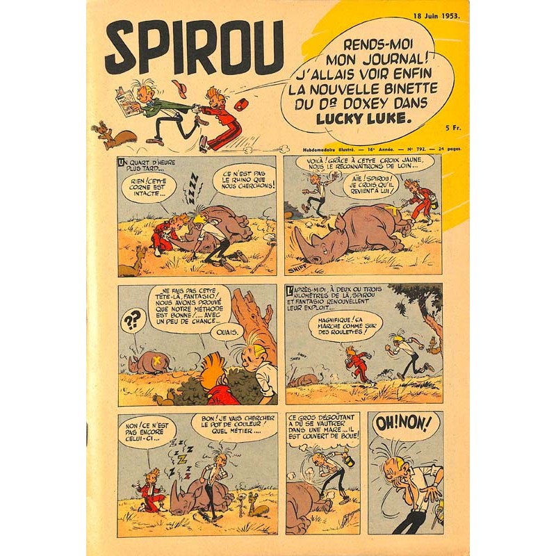 ABAO Fascicules Spirou 1953/06/18 n°792