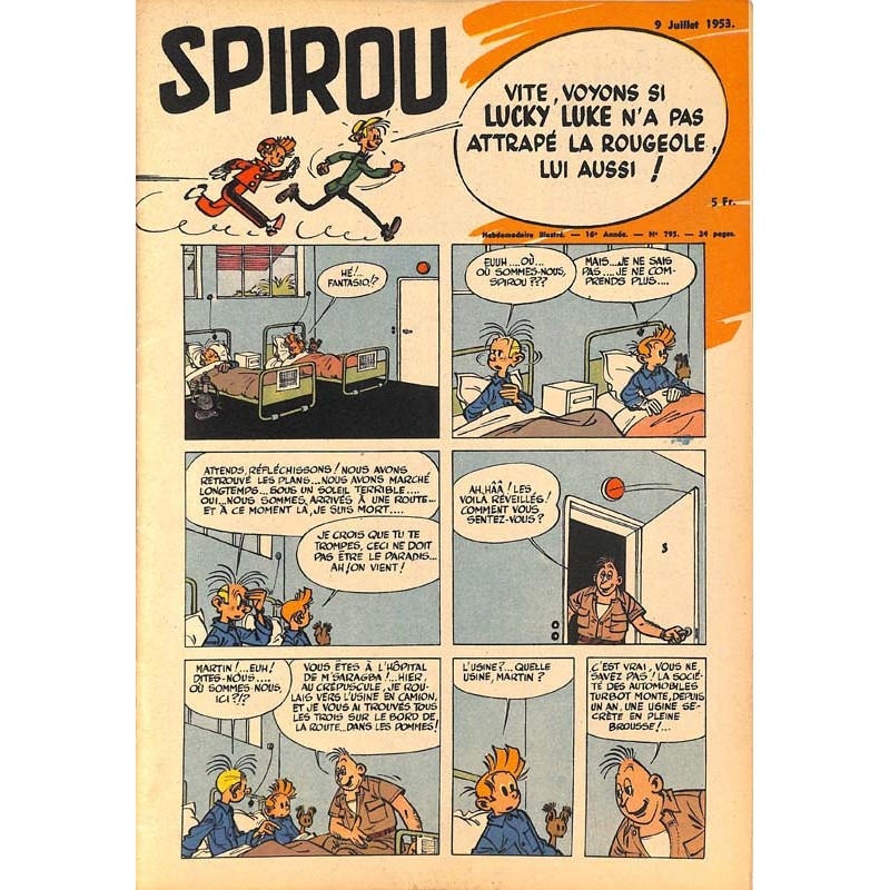 ABAO Fascicules Spirou 1953/07/09 n°795