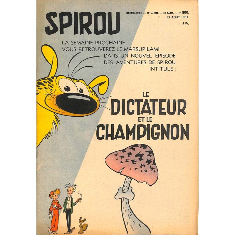 ABAO Fascicules Spirou 1953/08/13 n°800