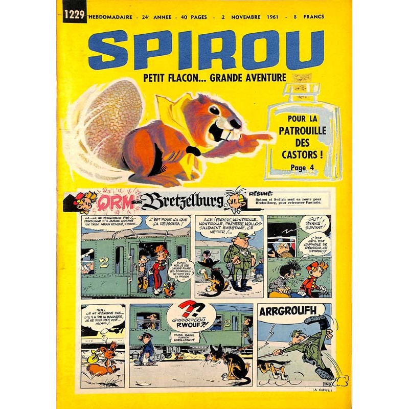 ABAO Fascicules Spirou 1961/11/02 n°1229 (avec le mini-récit)