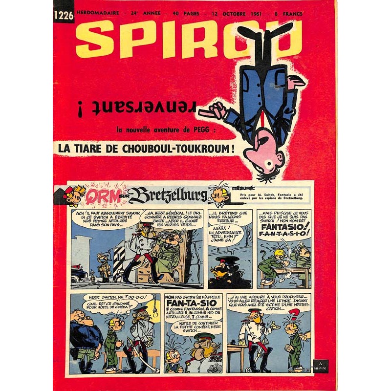 ABAO Fascicules Spirou 1961/10/12 n°1226 (avec le mini-récit)
