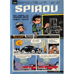 ABAO Fascicules Spirou 1961/03/09 n°1195 (avec le mini-récit)