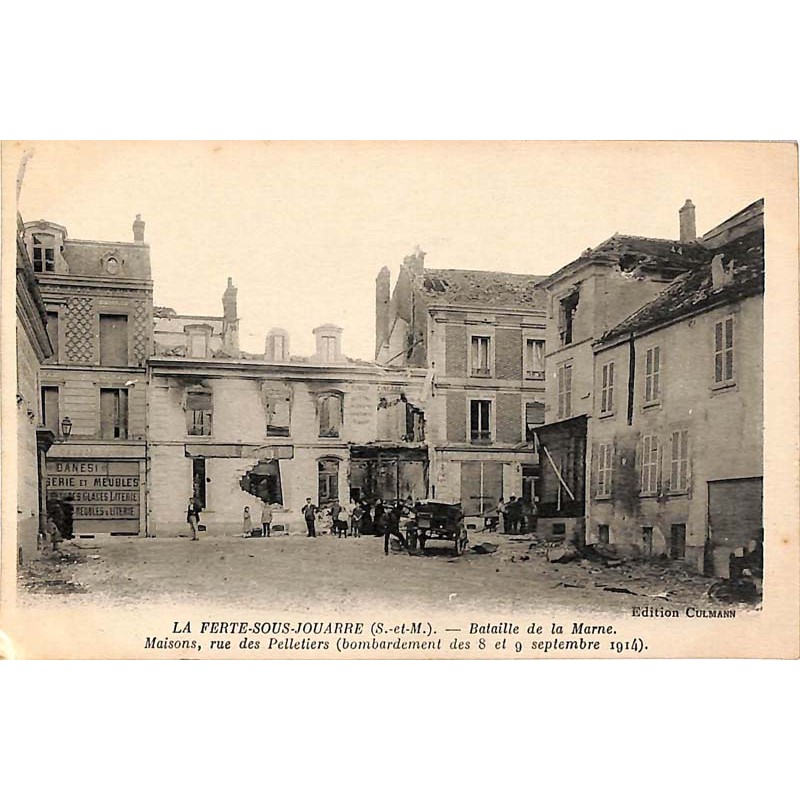 ABAO 77 - Seine-et-Marne [77] La Ferté-sous-Jouarre - Bataille de la Marne. Maisons, rue des Pelletiers.