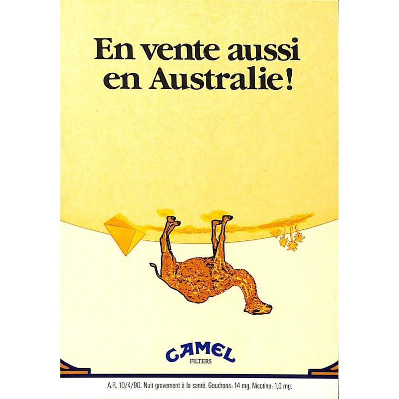 ABAO Publicité Camel - En vente aussi en Australie !
