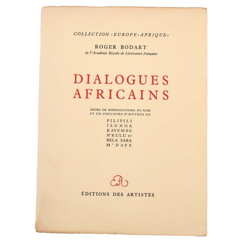 ABAO Littérature Bodart (Roger) - Dialogues africains.