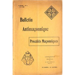ABAO Franc-Maçonnerie [Anti-maçonnerie] Bulletin antimaçonnique. 1914-04.