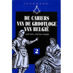 ABAO Franc-Maçonnerie De Cahiers van de Grootloge van België. Speciaal nummer 2.