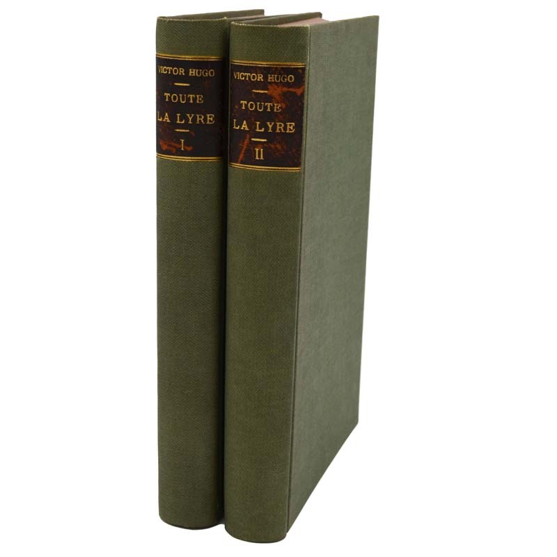 ABAO 1800-1899 Hugo (Victor) - Toute la lyre. 2 tomes. EO.