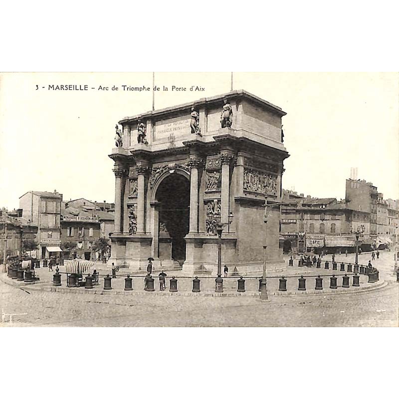 ABAO 13 - Bouches-du-Rhône [13] Marseille - Arc de Triomphe de la Porte d'Aix.