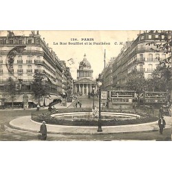 ABAO 75 - Paris [75] Paris 05 - La Rue Souffiot et le Panthéon.