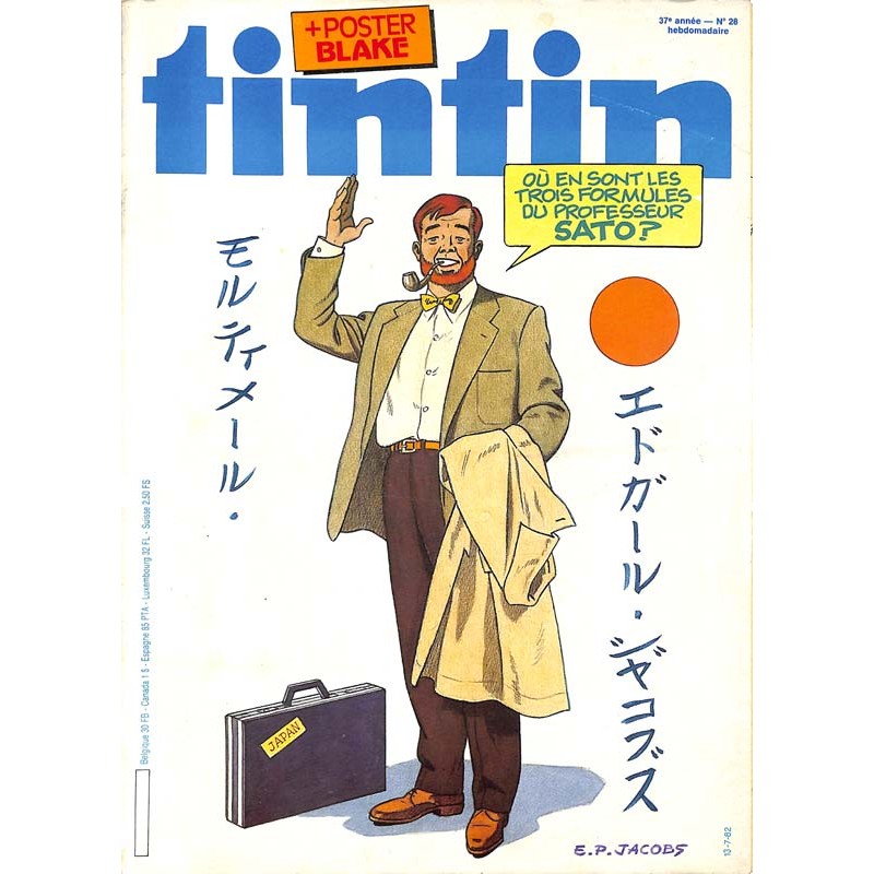 ABAO Bandes dessinées Tintin 37ème année - n°28