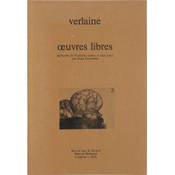 ABAO Curiosa Verlaine (Paul) - Oeuvres libres. Illustrations de Roger Descombes.