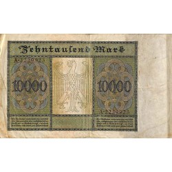 ABAO Billets, actions, monnaies [DE] 10000 Mark. Reichsbanknote. 1922.