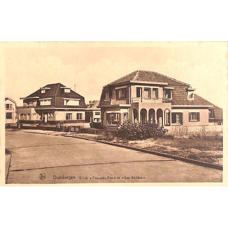 ABAO Flandre occidentale Knokke-Heist (Duinbergen) - Villas « Pourquoi Pas » et « Les Eolides ».
