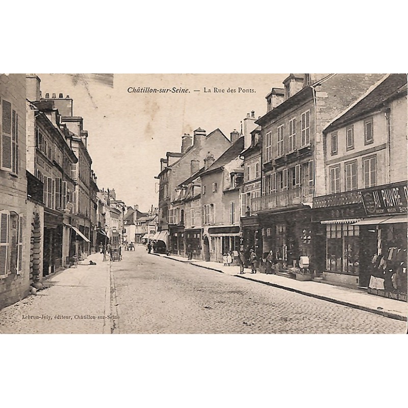 ABAO 21 - Côte-d'Or [21] Châtillon-sur-Seine - La Rue des Ponts