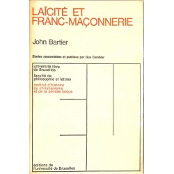 ABAO Franc-Maçonnerie Bartier (J.) - Laïcité et franc-maçonnerie