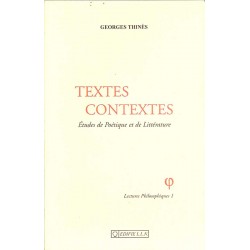 ABAO Philosophie & Spiritualité Thinès (Georges) - Textes et contextes.