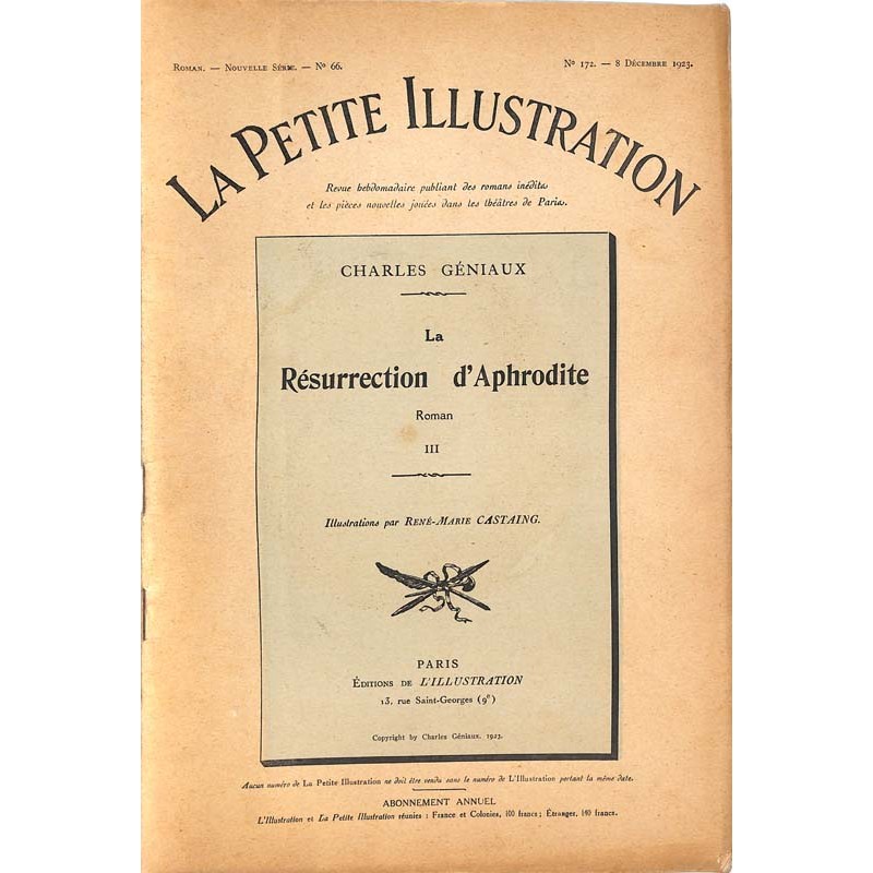 ABAO Petite Illustration (La) La Petite Illustration. 1923/12/08. N°172.