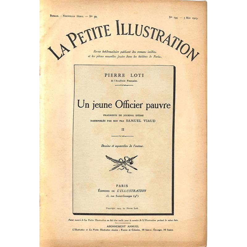 ABAO Petite Illustration (La) La Petite Illustration. 1923/05/05. N°144.