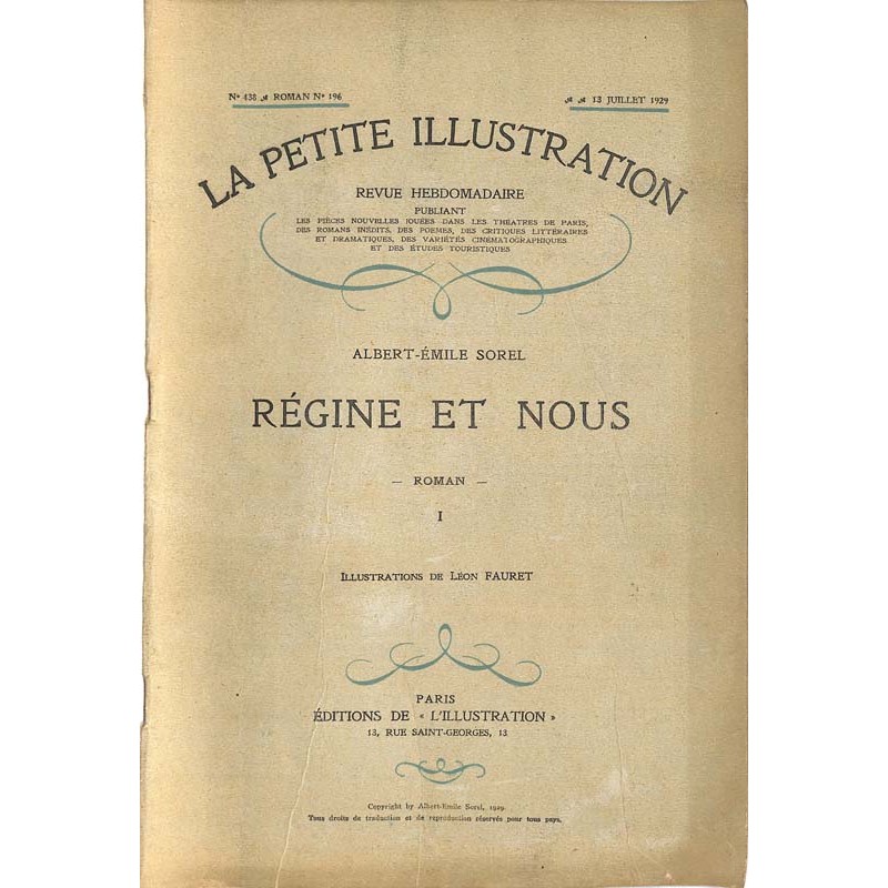 ABAO Petite Illustration (La) La Petite Illustration. 1929/07/13. N°438.