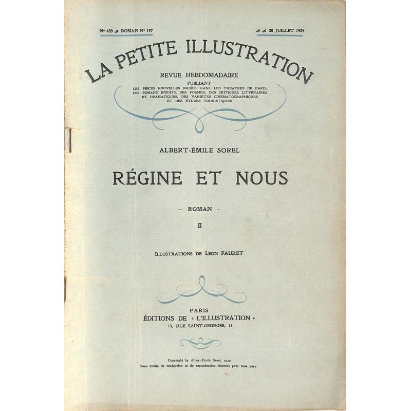 ABAO Petite Illustration (La) La Petite Illustration. 1929/07/20. N°439.
