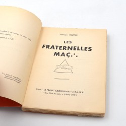 ABAO Franc-Maçonnerie Ollivier (Georges) - Les Fraternelles maç.·.