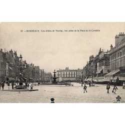 ABAO 33 - Gironde [33] Bordeaux - Les allées de Tourny, vue prise de la place de la Comédie.