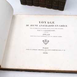 ABAO Littérature Barthélemy (Jean-Jacques) - Voyage du jeune Anacharsis en Grèce. 7 tomes + Atlas.