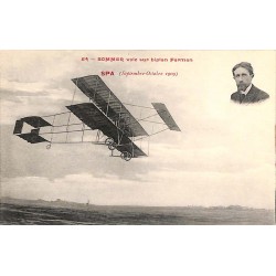 ABAO Aeronautique [Aviation] Sommer vole sur biplan Farman. Spa (septembre-octobre 1909).
