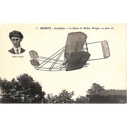 ABAO Aeronautique [Aviation] Le Biplan de Wilbur Wright en plein vol.