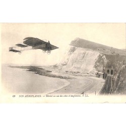 ABAO Aeronautique [Aviation] Nos aéroplanes. Blériot en vue des côtes d'Angleterre.