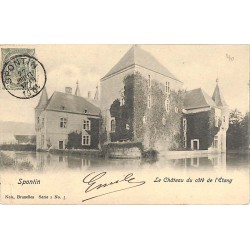 ABAO Namur Yvoir - Spontin. Le Château du côté de l'étang.