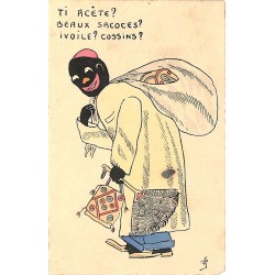 ABAO Illustrateurs [Congo] Illustration "Ti acète? Beaux sacoces? Ivoile? Cossins?".