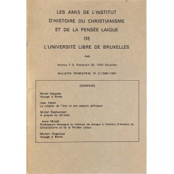 ABAO Cahiers du libre examen (Les) Les Amis de l'institut d'histoire du christianisme et de la pensée laïque de l'université ...