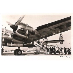 ABAO Aeronautique [Aviation] A K.L.M. Lockheed Constellation has ample room for the crew and 46 passengers.