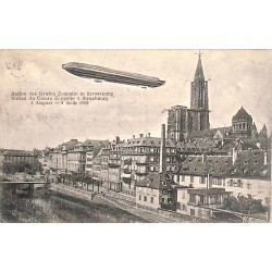 ABAO Aeronautique [Aérostat] Ballon du Comte Zeppelin à Strasbourg. 4 août 1908.