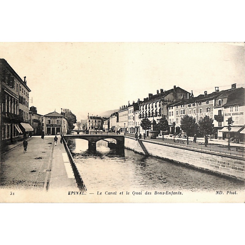 ABAO 88 - Vosges [88] Epinal - Le Canal et le Quai des Bons Enfants.