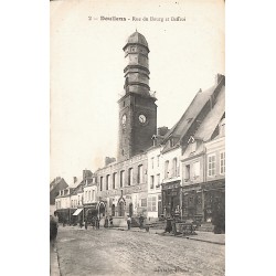 ABAO 80 - Somme [80] Doullens - Rue du Bourg et Beffroi.