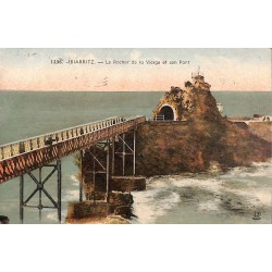 ABAO 64 - Pyrénées Atlantiques [64] Biarritz - Le Rocher de la Vierge et son Pont.