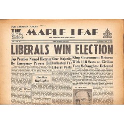 ABAO Journaux et périodiques The Maple Leaf. 1945/06/13. Vol.3 N°68.