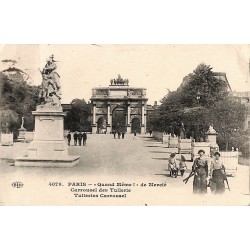 ABAO 75 - Paris [75] Paris - "Quand Même!" de Mercié. Carrousel des Tuillerie.