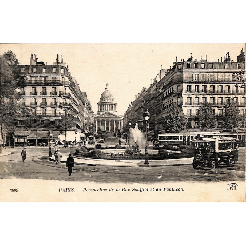 ABAO 75 - Paris [75] Paris - Perspective de la Rue Soufflot et du Penthéon.