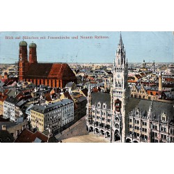 ABAO Allemagne München - Blick auf München mit Frauenkirche und Neuem Rathaus.