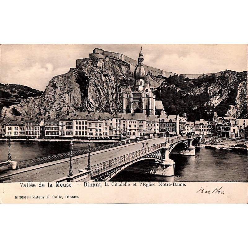 ABAO Namur Dinant - La Citadelle et l'Eglise Notre-Dame. - Carte en relief.