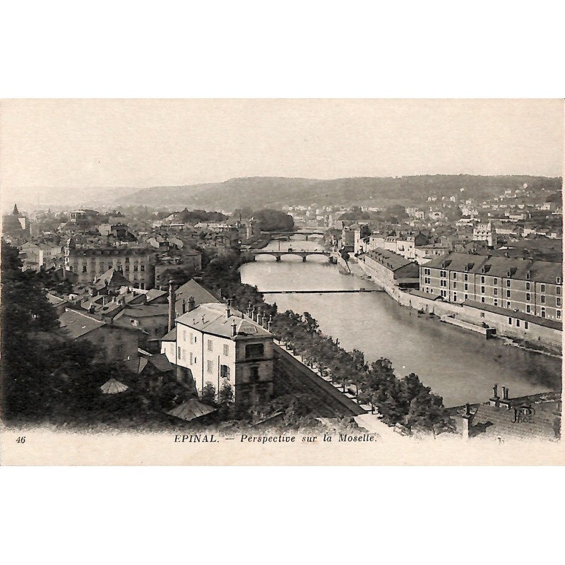 ABAO 88 - Vosges [88] Epinal - Perspective sur la Moselle.