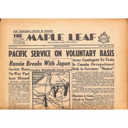 ABAO Journaux et périodiques The Maple Leaf. 1945/04/06. Vol.3 N°10.