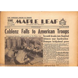 ABAO Journaux et périodiques The Maple Leaf. 1945/03/19. Vol.2 N°156.